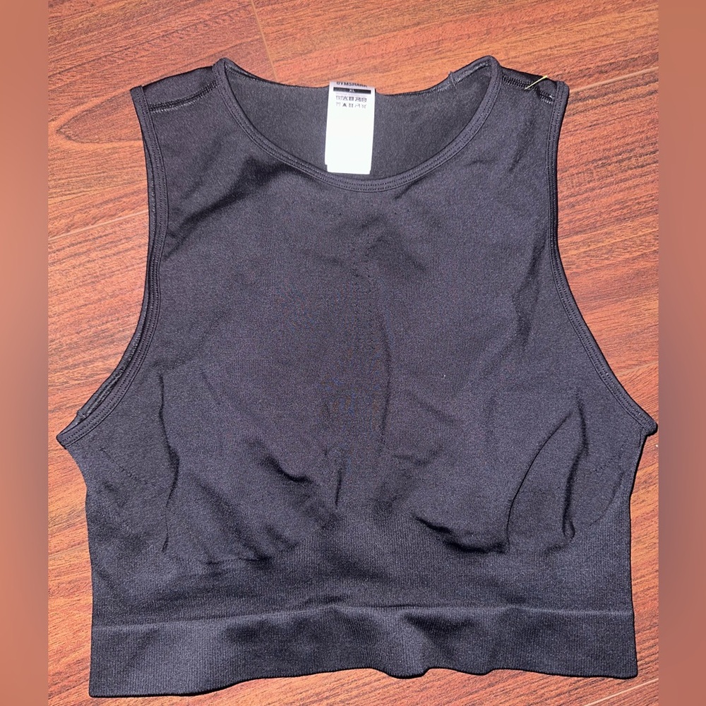Gymshark crop open back tank XL